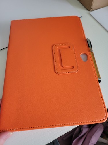 Bright orange case and pen - orange,